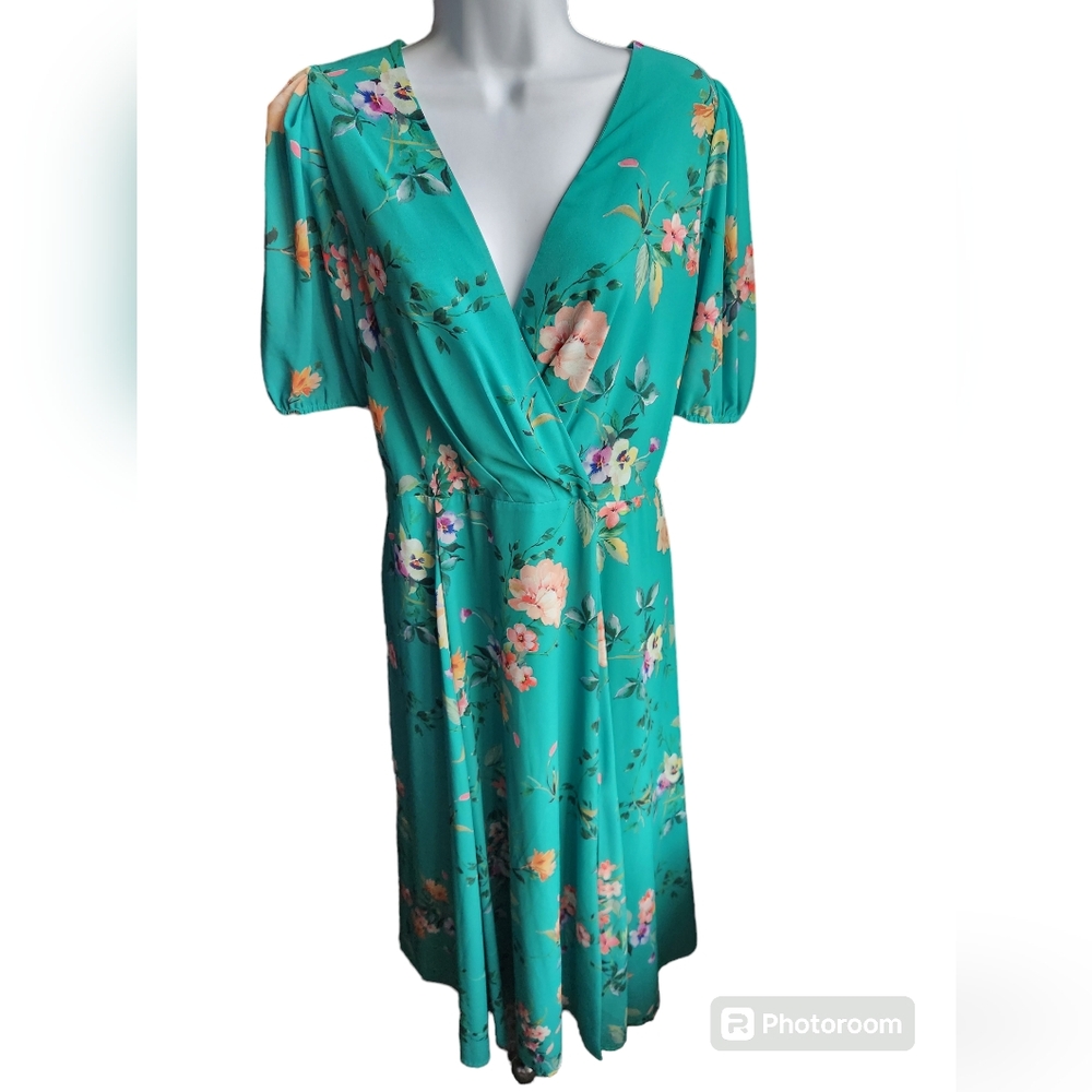 Yumi Kim Midnight Love Dress Women's Symphony Green Floral Size XL